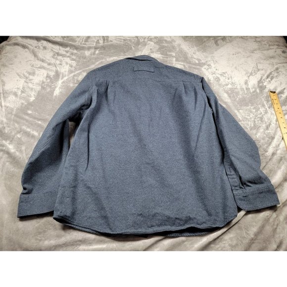 Duluth‎ Trading Flannel Shirt Jaspe Untucked Ridge thick Relaxed Fit Sz Large - Picture 6 of 6